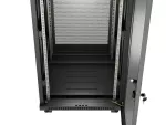 SZAFA INSTALACYJNA RACK STOJĄCA 19" 37U 600X600 CZARNA DRZWI PERFOROWANE LCD LANBERG (FLAT PACK)