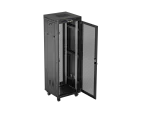 SZAFA INSTALACYJNA RACK STOJĄCA 19" 37U 600X600 CZARNA DRZWI PERFOROWANE LCD LANBERG (FLAT PACK)