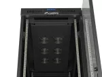 SZAFA INSTALACYJNA RACK STOJĄCA 19" 42U 600X1200 CZARNA DRZWI PRZESZKLONE LCD LANBERG (FLAT PACK) V2