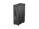SZAFA INSTALACYJNA RACK STOJĄCA 19" 42U 600X1200 CZARNA DRZWI PRZESZKLONE LCD LANBERG (FLAT PACK) V2