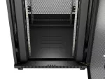 SZAFA INSTALACYJNA RACK STOJĄCA 19" 42U 800X800 CZARNA DRZWI PERFOROWANE LCD LANBERG (FLAT PACK)
