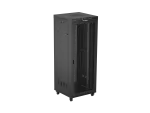 SZAFA INSTALACYJNA RACK STOJĄCA 19" 42U 800X800 CZARNA DRZWI PERFOROWANE LCD LANBERG (FLAT PACK)