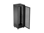 SZAFA INSTALACYJNA RACK STOJĄCA 19" 47U 800X800 CZARNA DRZWI PERFOROWANE LCD LANBERG (FLAT PACK)