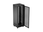 SZAFA INSTALACYJNA RACK STOJĄCA 19" 47U 800X800 CZARNA DRZWI PERFOROWANE LCD LANBERG (FLAT PACK)