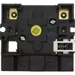 P1-25/M4/HI11/SVB Rozłącznik główny, 3 bieg. + 1 NO + 1 NC, 25 A, funkcja awaryjnego zatrzymania, blok. na kłódkę w pozycji Wył., z 400 mm metalową osią, montaż rozłączny, pokrętło czerwono-żółte z blokadą na kłódkę