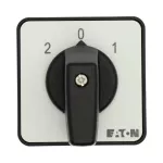 T0-1-15421/E Przełącznik zasilania, Styki: 2, 20 A, tabliczka: 2-0-1, 45 °, bez samopowrotu, montaż natablicowy, pokrętło czarne bez możliwości blokady