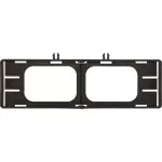 ZFS61/62-P3 Tabliczka czołowa z napis standardowym "Otwierać wyłącznik główny tylko w pozycji 0", dla T5, T5B, P3, język niemiecki/angielski