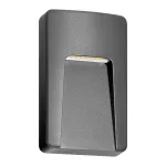 SLIGO LED 3W, lampa elewacyjna, 240lm, IP65, 4000K, prostokątna, szara