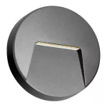 SLIGO LED 3W, lampa elewacyjna, 240lm, IP65, 4000K, okrągła, szara