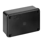 Puszka hermetyczna 120x80x50, bez dławików, czarna, bezhalogenowa, odporna na UV, IP65