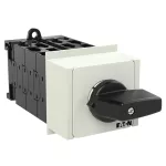 T0-6-15866/IVS Przełącznik nawrotny, 2 prędkości, Styki: 12, 20 A, tabliczka: 2-1-0-1-2, 60 °, bez samopowrotu, montaż na szynę TH, pokrętło czarne bez możliwości blokady