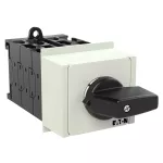 T0-5-8369/IVS Przełącznik zasilania, Styki: 10, 20 A, tabliczka: 1-2, 90 °, bez samopowrotu, montaż na szynę TH, pokrętło czarne bez możliwości blokady