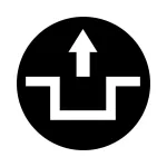 M22-XD-S-X12 Wkładka przycisku, płaska czarna,z opis