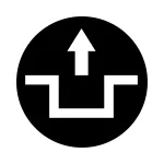 M22-XD-S-X12 Wkładka przycisku, płaska czarna,z opis