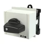 T0-1-8214/IVS Przełącznik zasilania, Styki: 2, 20 A, tabliczka: 201, 45 °, z samopowrotem, montaż na szynę TH, pokrętło czarne bez możliwości blokady