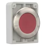 M30I-FDL-R Przycisk podśw. 30mm płaski,czerwony, stal nierdz.