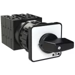 T0-4-8213/EZ Przełącznik zasilania, Styki: 8, 20 A, tabliczka: 1-0-2, 60 °, bez samopowrotu, montaż natablicowy 22,3 mm, pokrętło czarne bez możliwości blokady