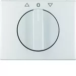 K.5 Płytka czołowa z pokrętłem do łącznika żaluzjowego obrotowego, alu