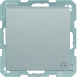 Q.x Gniazdo SCHUKO z pokrywą, alu aksamit