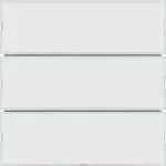 KNX e/s B.x Przycisk 3-kr z p. opis., diod. LED RGB i czuj. temp., biały i krem