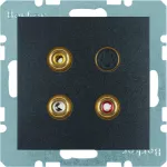 B.X Gniazdo 3xCinch / S-Video, ant