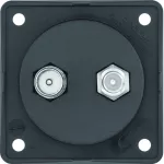 Integro Flow Gniazdo przyłaczeniowe - antenowe TV/SAT, mechanizm, czarny