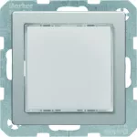 Q.x Sygnalizator świetlny LED podświetlenie czerwone/zielone, alu aksamit lakier