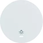 R.x Klawisz z soczewką nadr. symbolu "światło" do łącz. klaw. 1-kr, biały