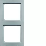 Q.3 Ramka 2-krotna, alu aksamit, lakierowany