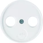 R.X Płytka czołowa do gniazda antenowego 2- i 3-wyj. biały