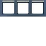 Q.3 Ramka 3-krotna pozioma z polem opisowym, antracyt, aksamit