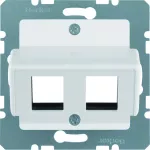 B.Kwadrat Płytka czołowa do gniazda modularnego Krone, biały