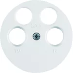 R.x Płytka czołowa do gniazda antenowego 4-wyj. biały