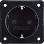 Integro Flow Gniazdo SCHUKO z podwyż. ochr. st., brąz