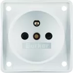 Integro Flow Gniazdo z uz.z podwyż. ochr. st. biały