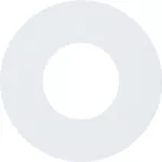 R.1/R.3/R.8 Płytka czołowa do łącznika i sygn. świetlnego E10 biały