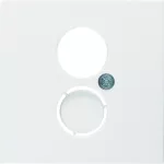 B.X/S.1 Płytka czołowa do gniazda gł. i przył. mini. biały