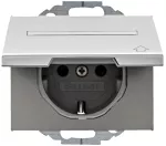 K.5 Gniazdo SCHUKO z pokrywą i p.opis. alu