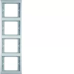 K.5 Ramka 4-krotna, pionowa, stal szl nierdz.