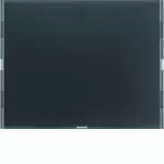 KNX e/s K.x Przycisk 1-kr z polem opis., diod. LED RGB i czuj. temp., antracyt