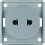 Integro Flow Gniazdo bez uz. "Standard Euro-Amerykański", szary