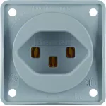 Integro Flow Gniazdo z uz. "Szwajcaria" typ 23, szary