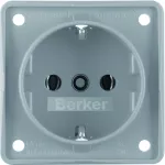 Integro Flow Gniazdo SCHUKO, szary