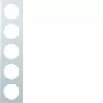 R.3 Ramka 5-krotna, alu/biały