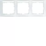 B.Kwadrat Ramka 3-krotna pozioma z polem opisowym, biały, połysk