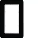 Q.7 Ramka z dużym wycięciem szkło czarne