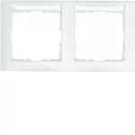 S.1 Ramka 2-krotna pozioma z polem opisowym, biały, mat