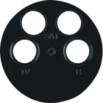 R.x Płytka czołowa do gniazda antenowego 4-wyj. cz