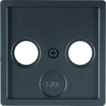 Q.x Płytka czołowa do gniazda antenowego 2- i 3-wyj., ant aks, lak