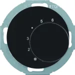 R.classic/1930/Glas Reg. temp. pom. ze stykiem zmiennym i el. centr., czarny